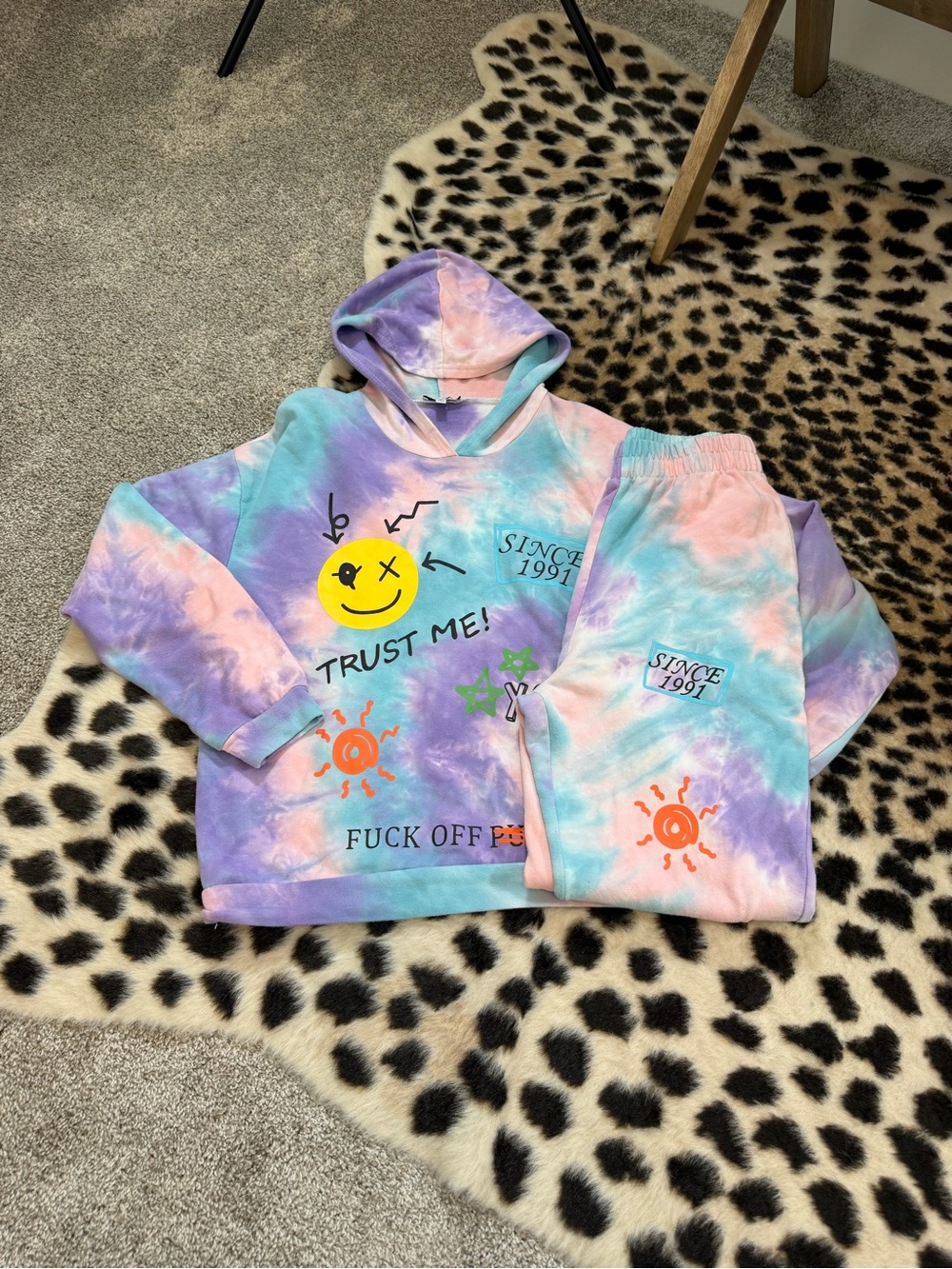 Fashion Nova Since 1991 Jogger Set Sz M